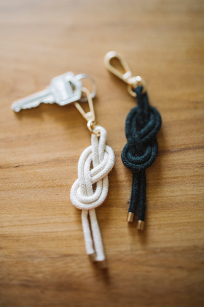knotted keychain fair trade and handmade
